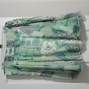 Green skirt